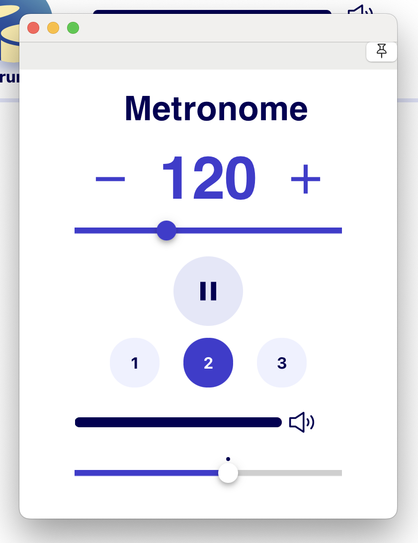 メトロノームウィンドウ