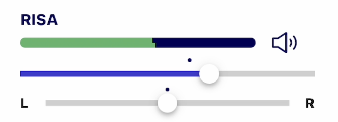 ボリューム、パンポット